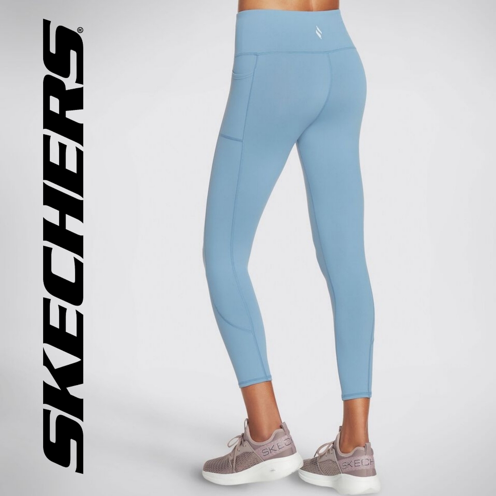 Skechers GO WALK 7/8 Length Tights NWT Blue